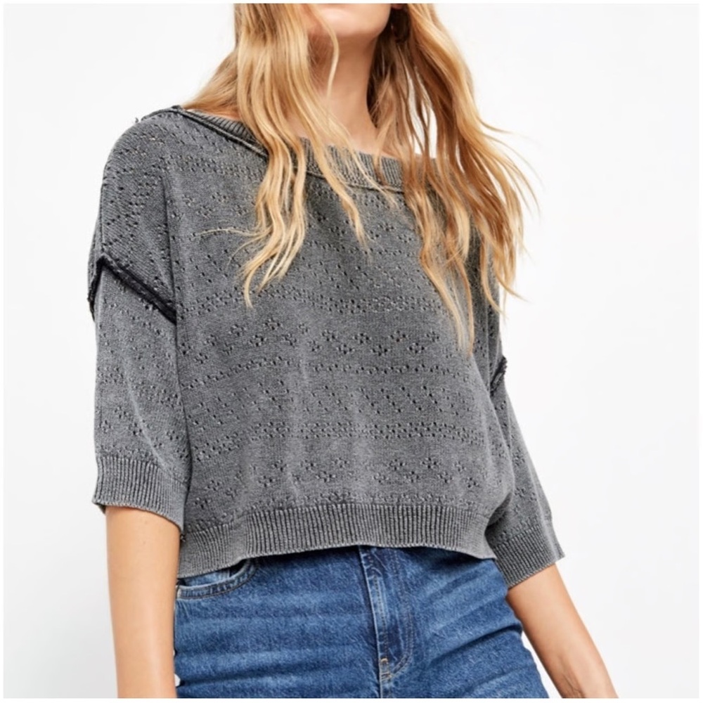 🌟2/$50🌟 Free People Sandcastle Crop Sweater